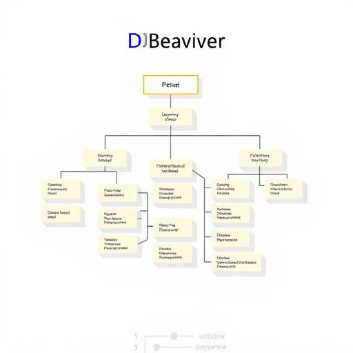 DBeaver showing an ER diagram of a database schema